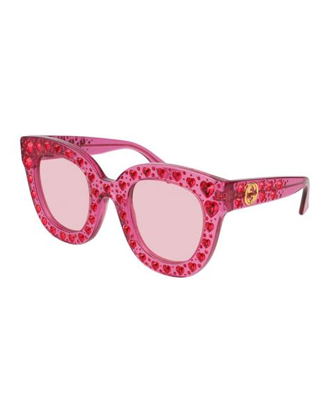 Gucci Women's Swarovski Crystal Embellished Cat Eye 